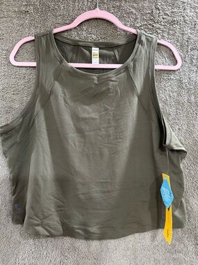 Lole Olive Tank Crop Athletic Top